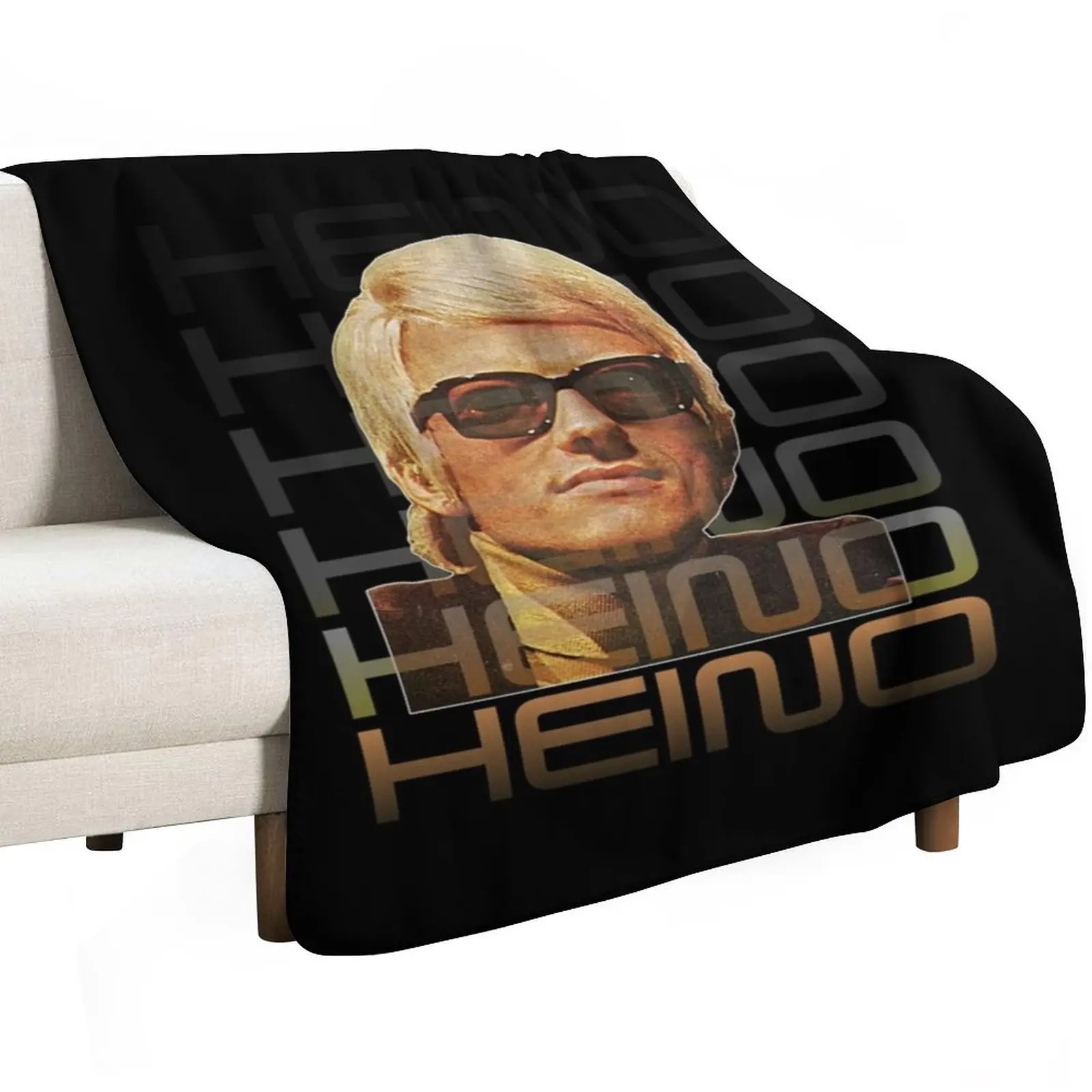 Retro Heino Tribute Art - Volksmusik Icon Gift For Fans, For Men and Women, Father Day, Family Day, Halloween Day, Throw Blanket