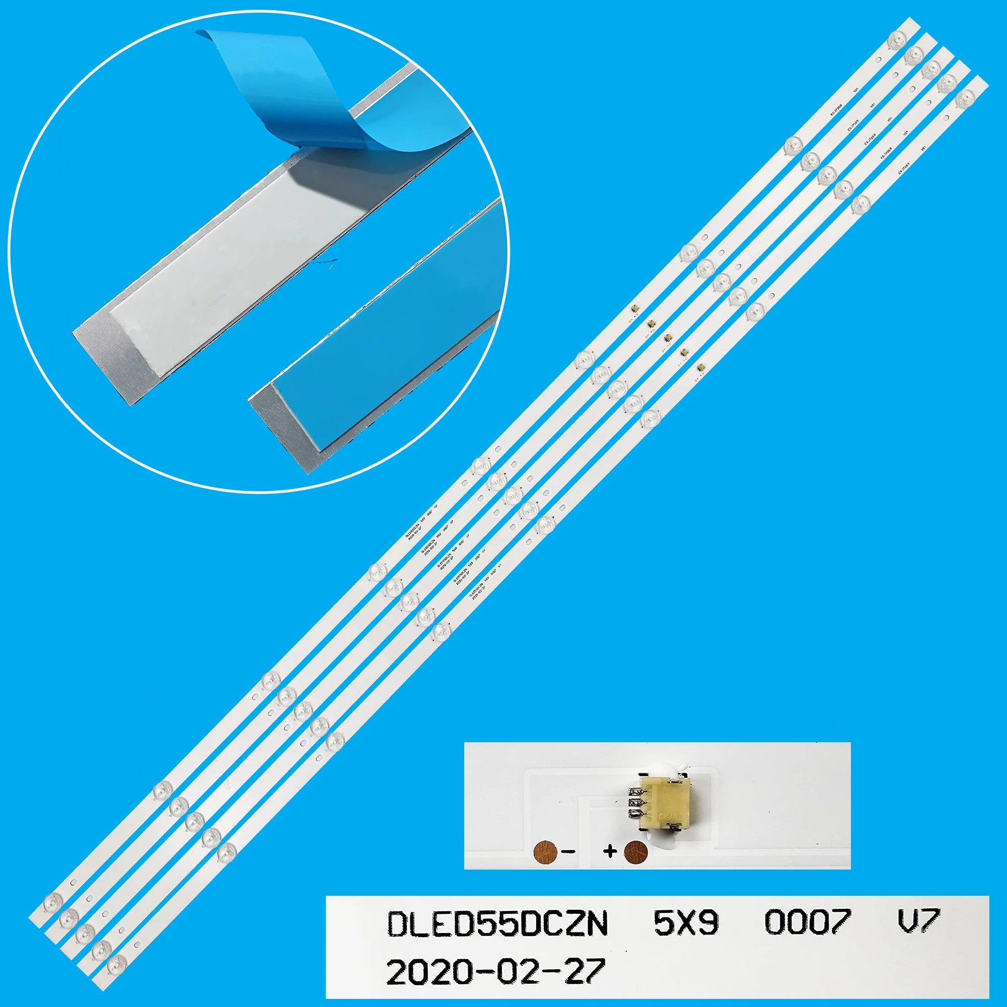 

LED Backlight Strip For N55 POTV83BB DLED55DCZN 5X9 0007 V7 HSTV83BB U550CV-UMRD8HSTV83BB 55LUN120D 55LUN120 THS55UHD