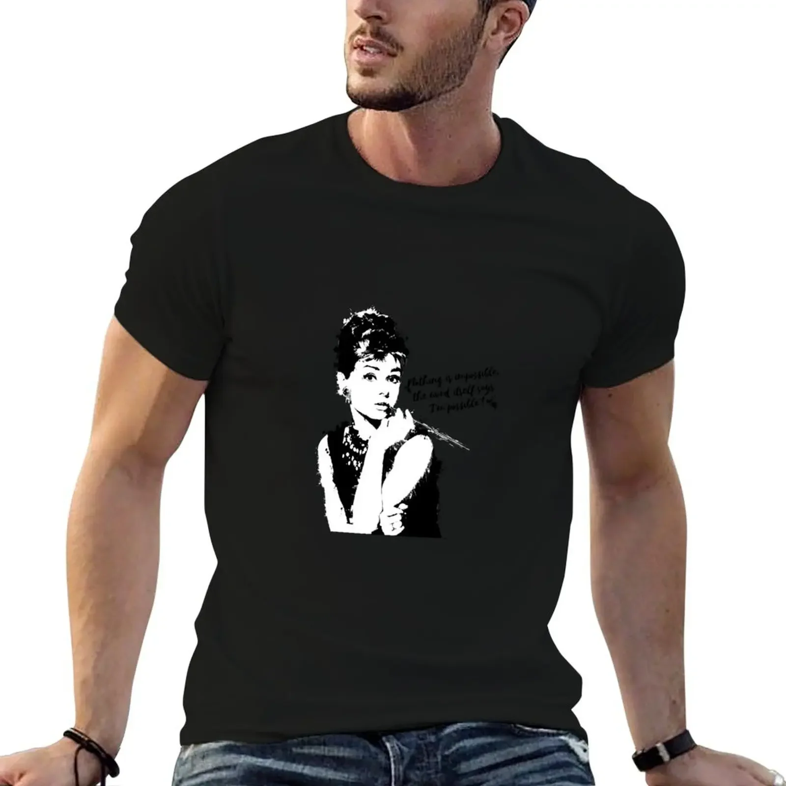 

inky audrey, nothing is impossible T-Shirt customs vintage cute clothes shirts men