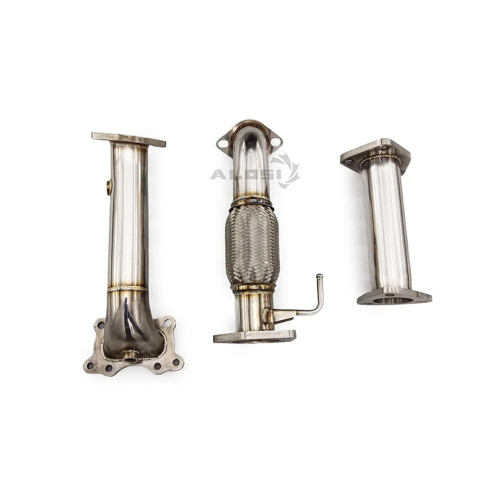 مناسبة لمحرك هوندا سبراي 2.4 2009-2016 ماسورة عادم من الفولاذ المقاوم للصدأ