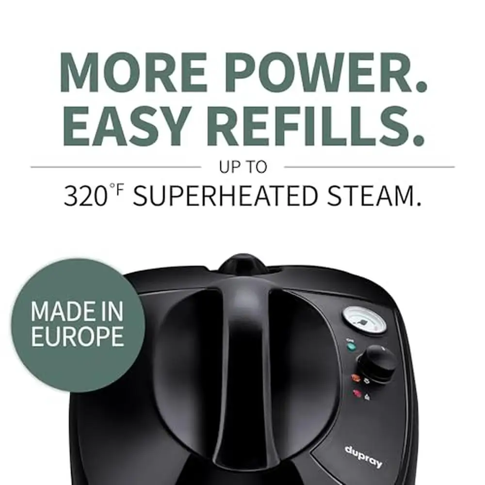 Powerful Chemical-Free Steam Cleaner Home Professional Kit Europe Unlimited Cleaning Time 320°F Adjustable Pressure Grout Cars