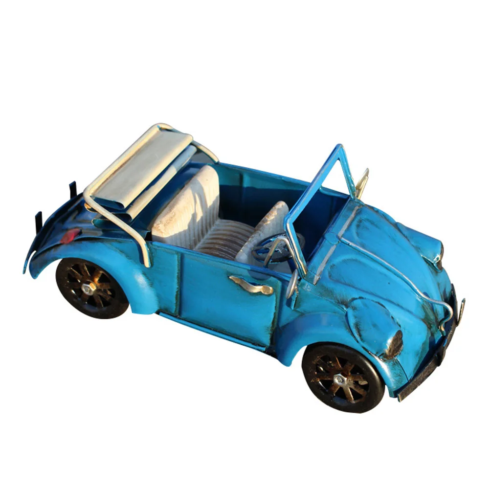 

Creative Tabletop Adornment Iron Crafts Tractor Ornaments For Home Office Home Decor Desktop Decoration Blue