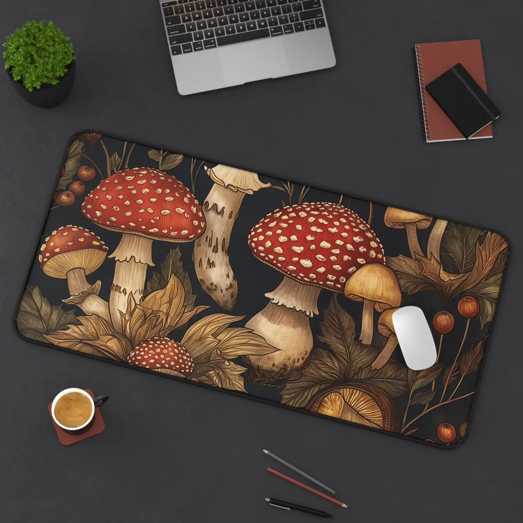 ديكور سطح المكتب لغابة الفطر، ديكور سطح المكتب الطبيعي الجميل، هدية المعلم، لوحة ماوس الألعاب، هدية مثالية للأصدقاء. #2