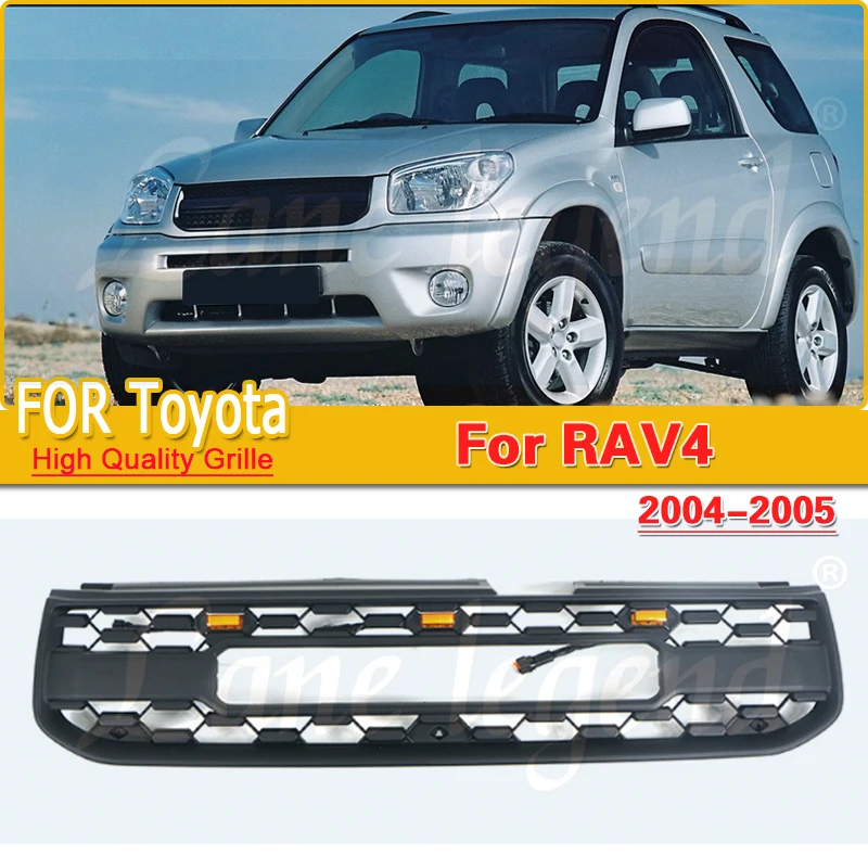 

Car Front Bumper Grille Racing For Toyota RAV4 2004-2005 Grill Style Bumper Mesh Trim Car Car Accessories Car Styling