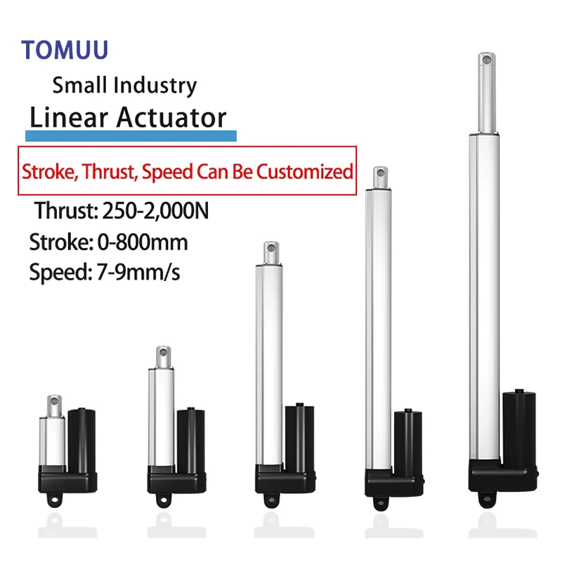 Wireless Remote Control 12V 24V 100Mm 200Mm 300Mm 500Mm 3000N 300Kg Electric Linear Actuator For Car Trunk