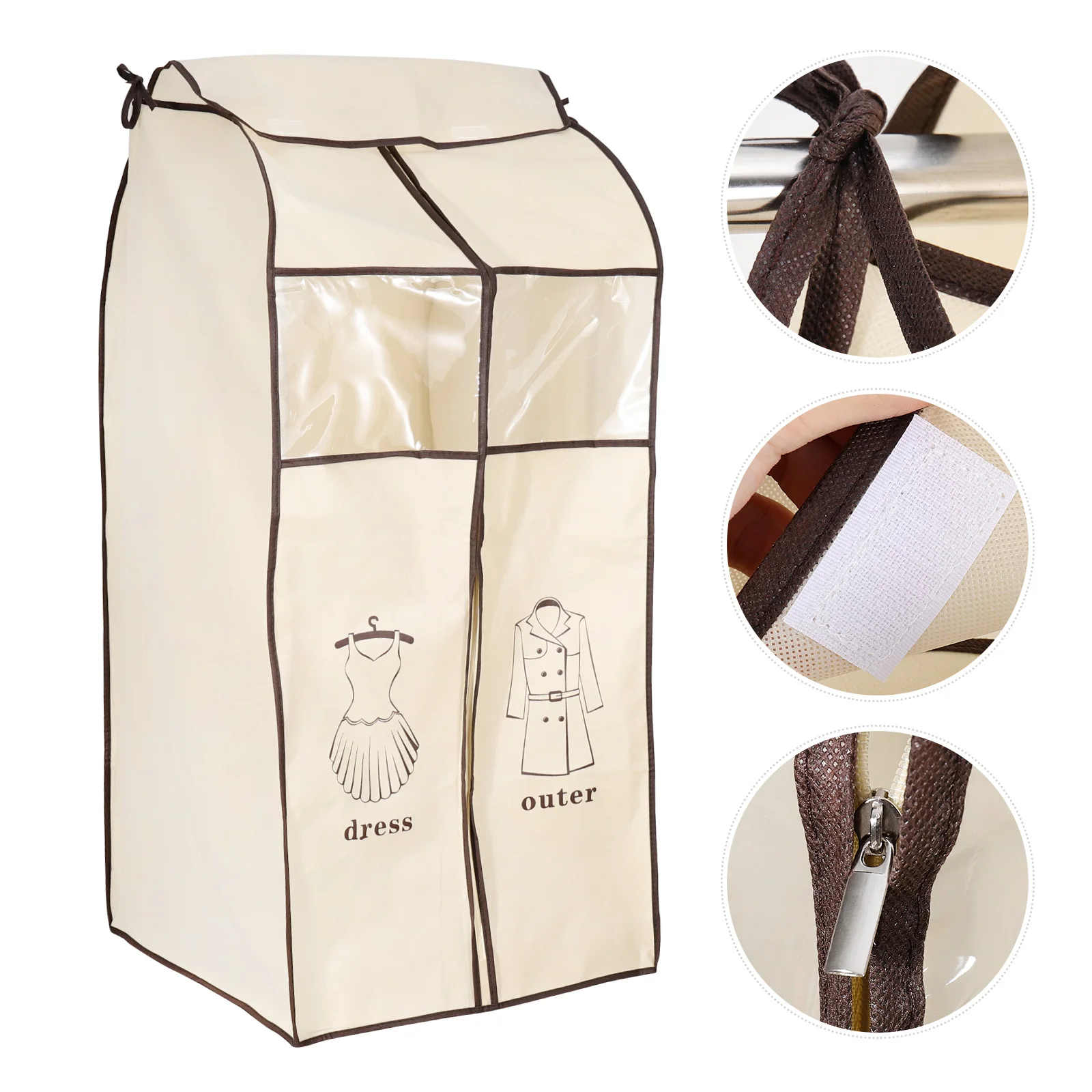 

Dust Cover Clothes Home Hanging Bag Non woven Fabric Garment Protectors Storage Travel Suit Shirt Trousers Coats Long lasting