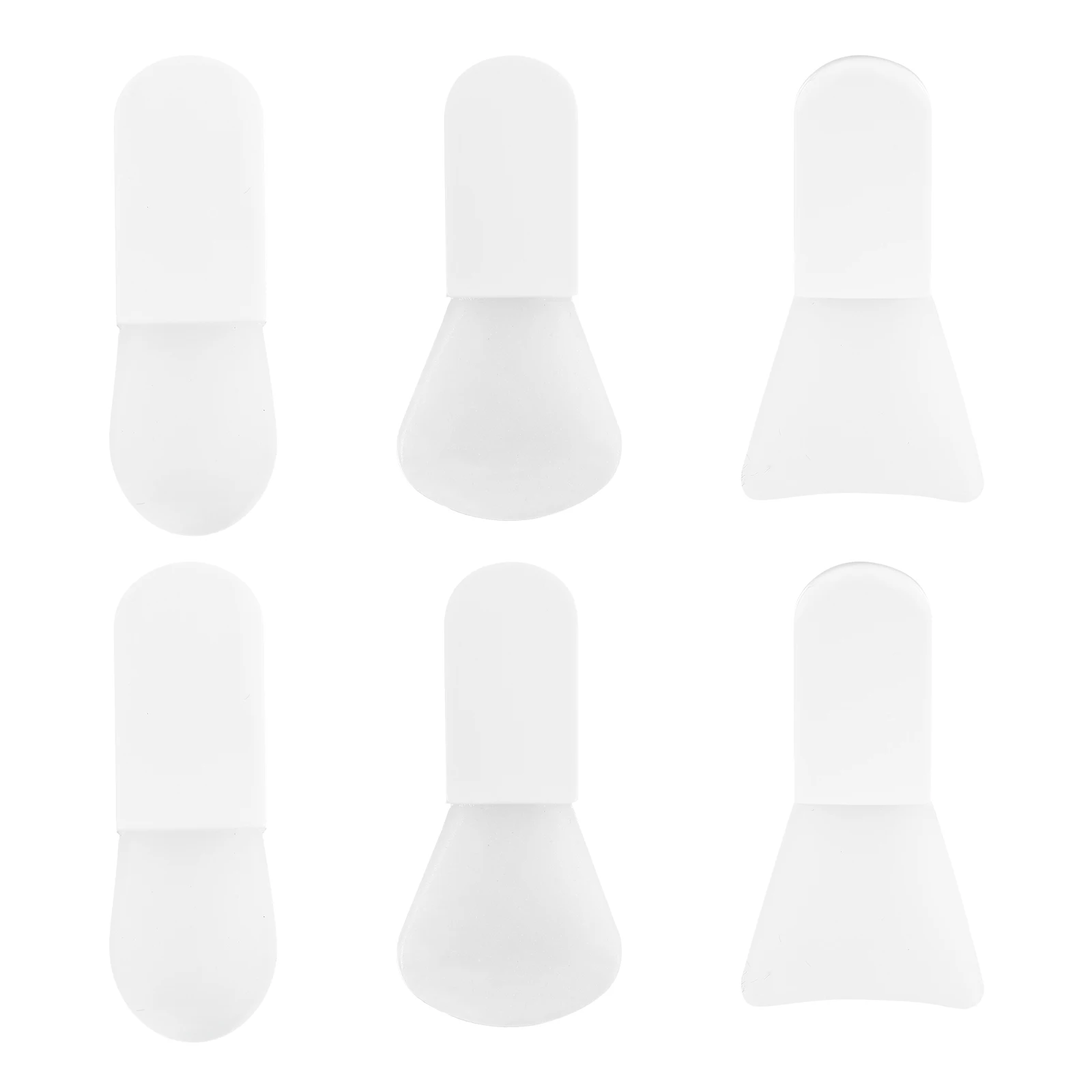 6 uds cepillo de máscara herramientas faciales de silicona aplicador de barro cepillos de cuidado mujeres amigables con la piel cepillos de máscara de barro cara