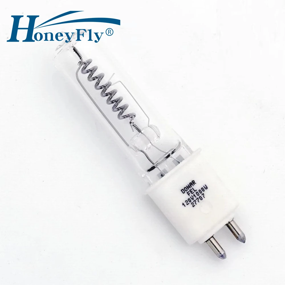 HoneyFly G9.5 Halogen Lamp Bulb FEL 120V 1000W Capsule Clear 27500LM Stage Infrared Heating for 64743 PH-6983P