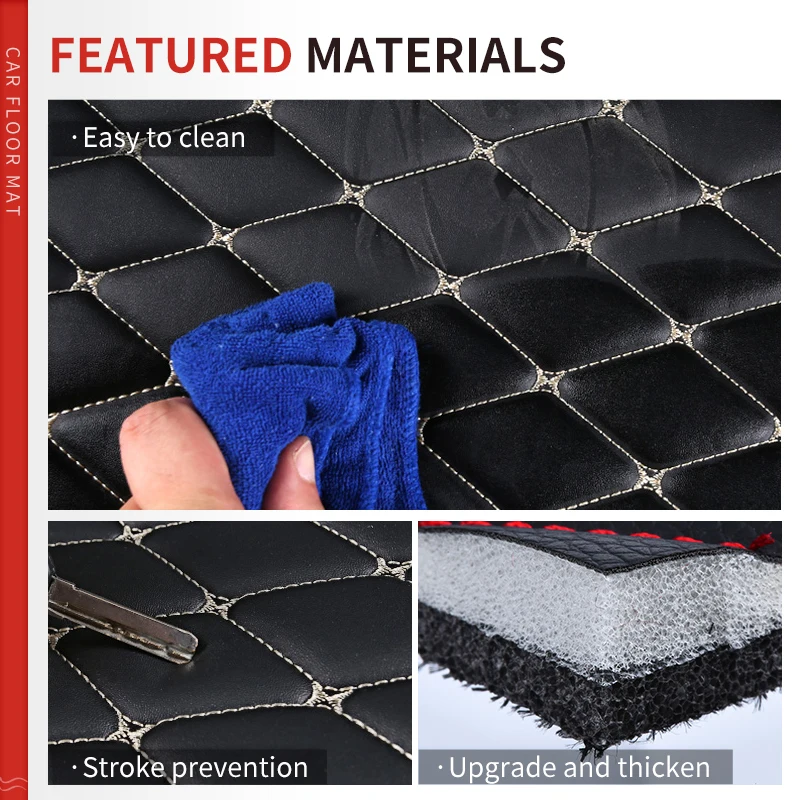 CustomCar floor mats for LEXUS LX series 570 Five seats 2016 2017 2018 2019 Custom auto foot Pads automobile carpet cover