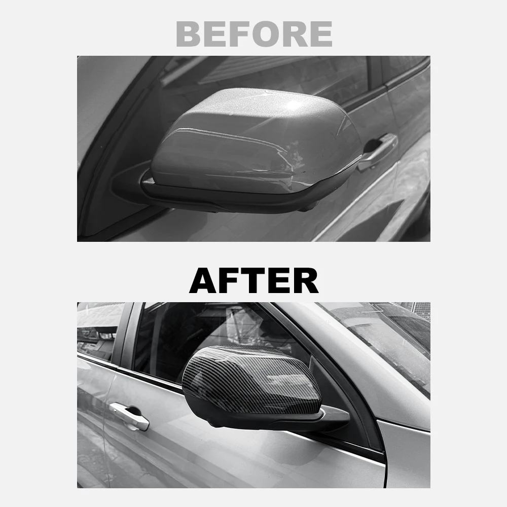 

Exterior Accessories Carbon Fiber Black Rearview Mirror Decoration Cover Trim For Chevrolet Equinox 2025 2026 Car Supplies