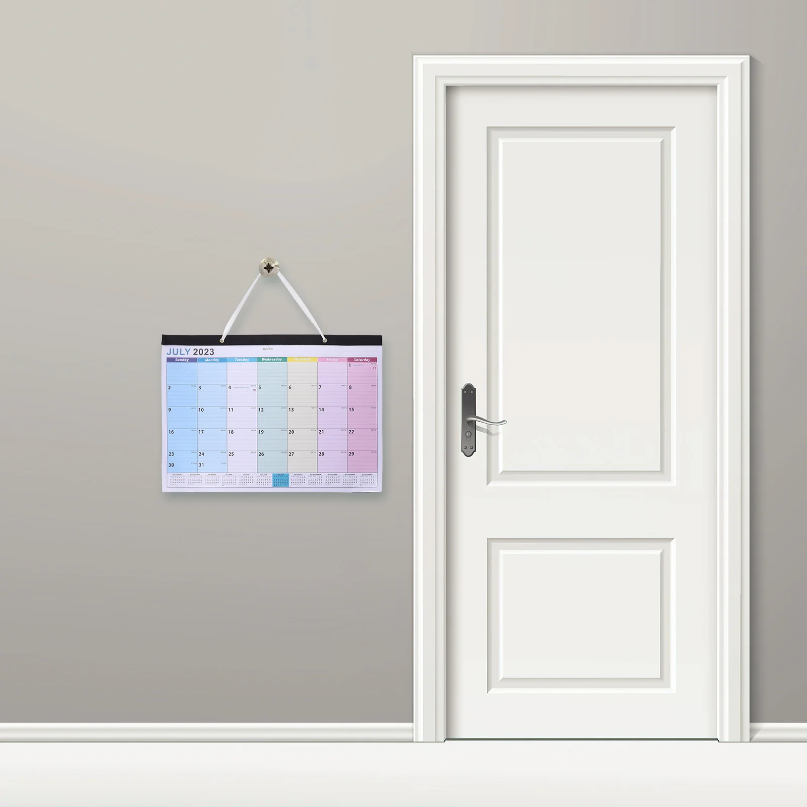 

European Style Wall Hanging Calendar Planning with Ease Monthly Desk Planner Paper