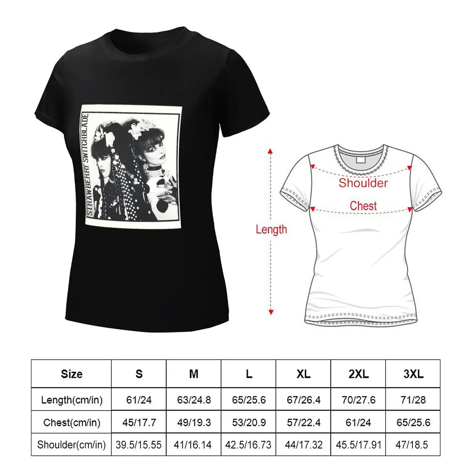 Strawberry Switchblade T-shirt korean fashion Short sleeve tee summer clothes Summer Women's clothing