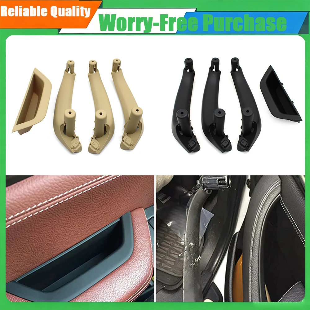 For BMW X3 X4 F25 F26 2010-2016 4PCS SET LHD RHD Car Interior Door Handle Cover Inner Panel Armrest Pull Trim Replacement