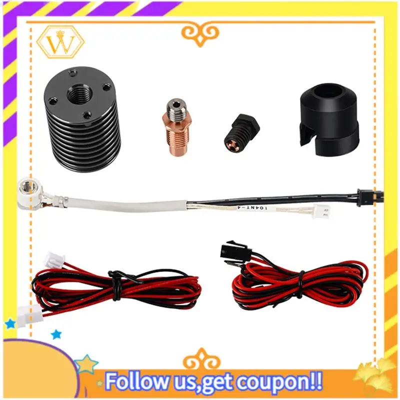 

24V 60W V6 Hotend For Voron 0.1/0.2/2.4 3D Printer Bimetal Throat Heating Core Print Head For Prusa/I3 Easy Install