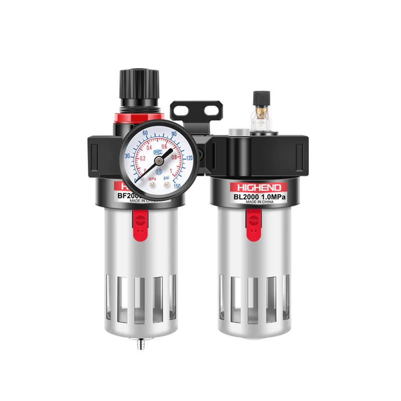 Air compressor oil-water separator BFC2000/BFC4000 pressure reducing valve filter pneumatic duplex