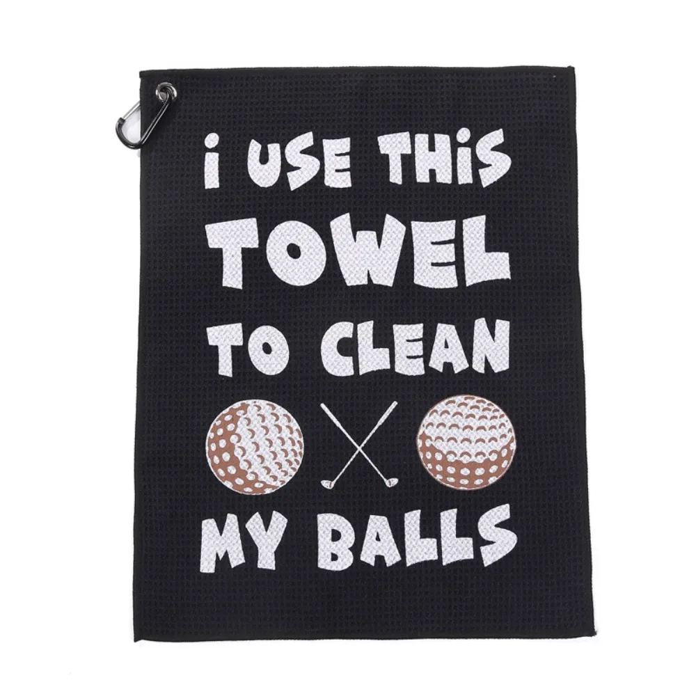 Color Printed Golf Towel Training Aids Soft Skin Dry Towels Golfer Comfortable Super Absorbent Golf Cleaning Tools