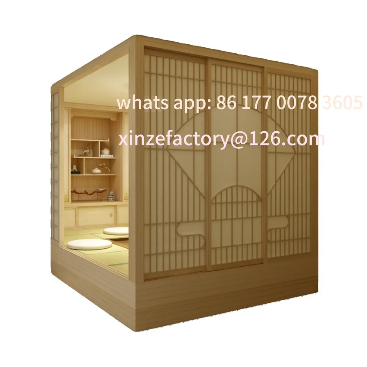 

Customizable Japanese-style tatami bed, wardrobe, integrated tatami, overall small apartment, children's room, small bedroom
