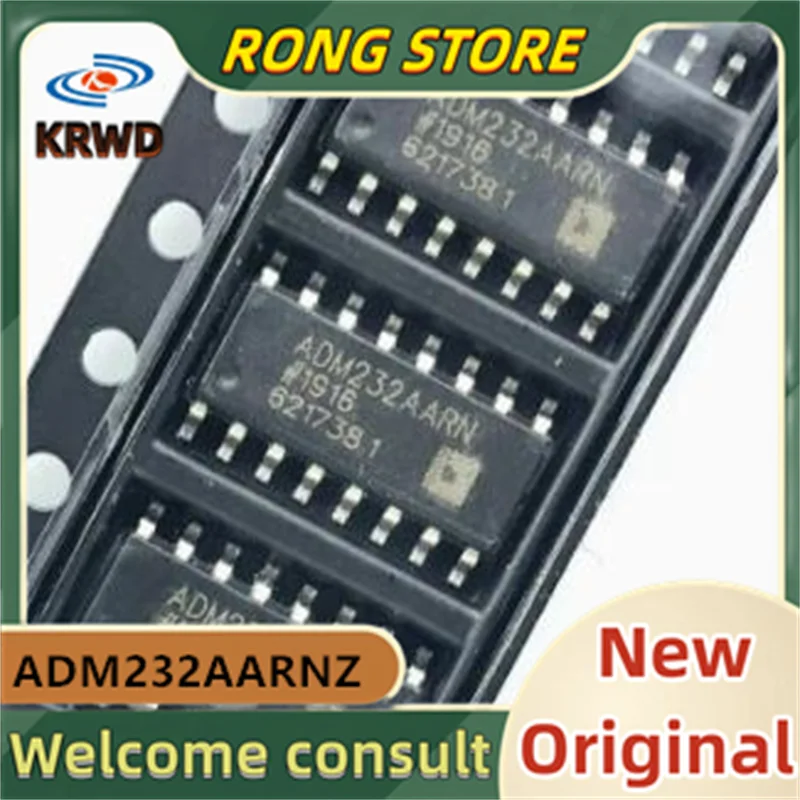 5PCS   ADM232AARN New Original ADM232AARNZ-REEL7 ADM232AARNZ SOIC-16