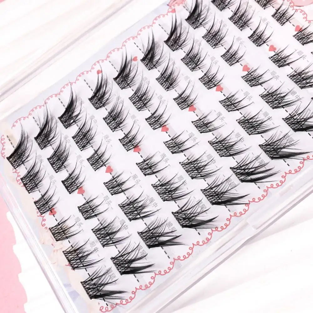 Sztuczne rzęsy typu \"fox eye\" 6/10 rzędów, samoprzylepne, bez kleju, kępki rzęs DIY, manga eyes, przedłużanie rzęs, powiększanie oczu, do codziennego użytku.