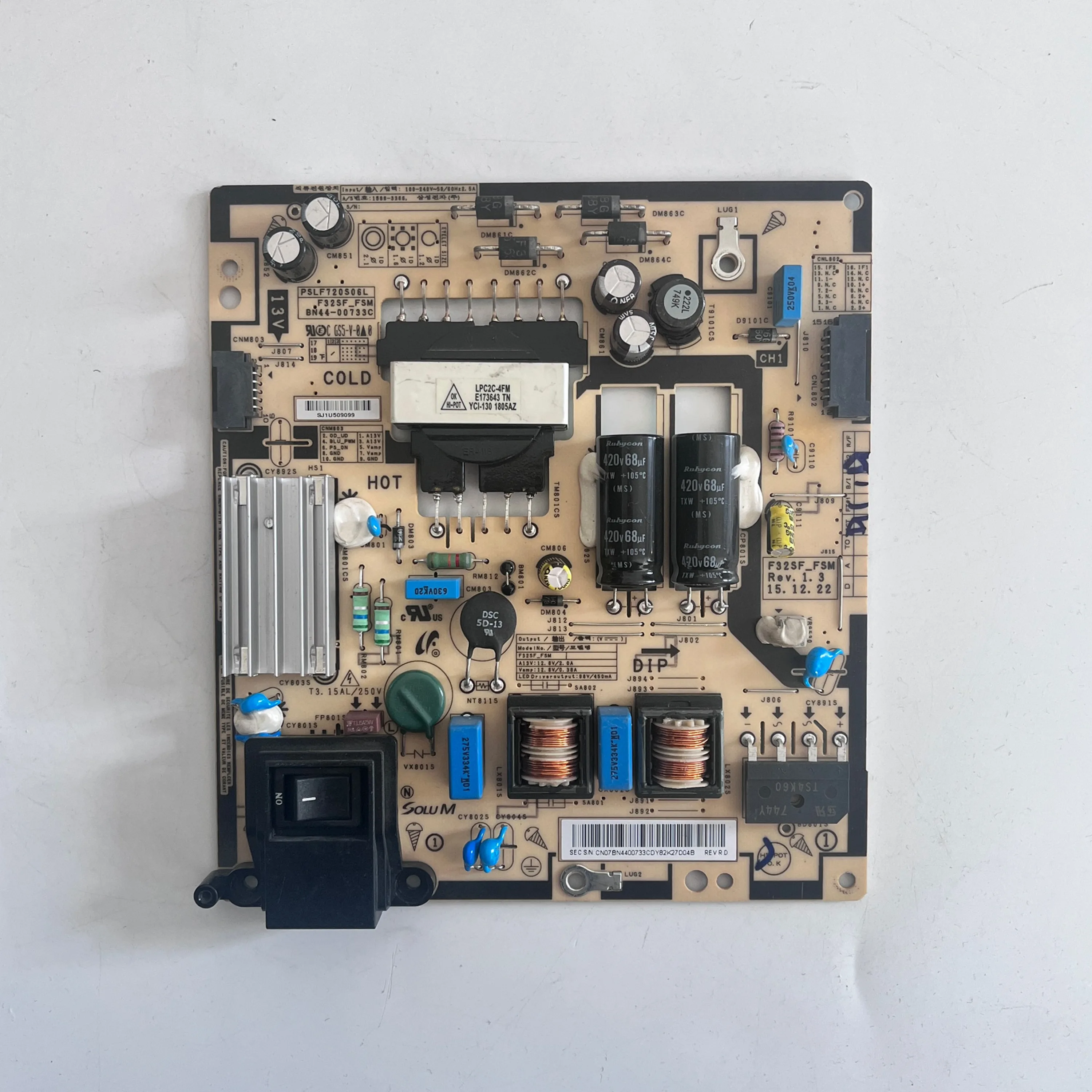 

New Original TV Power Supply Board F32SF_FSM BN44-00733C = BN44-00733A Working Properly And Is For LCD TVs LH32DBEPLGC/XD Parts