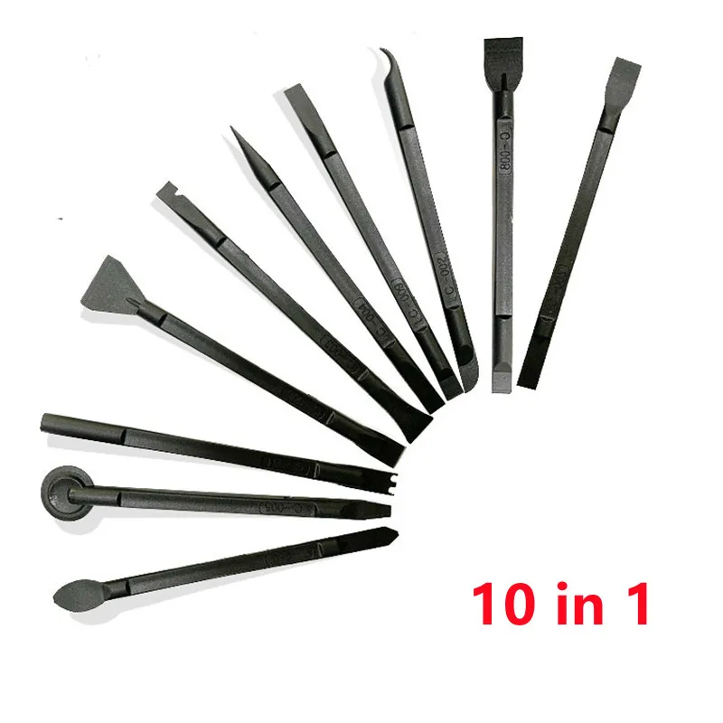 Kit de 10 piezas de herramientas de apertura para reparación de teléfonos, espátula de plástico resistente y palanca para desmontar smartphones, tablets y laptops 6