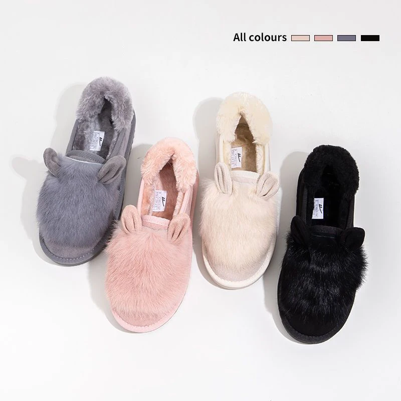 2024 Snow boots women's high-top winter fur integrated padded thickened bread shoes Northeast big cotton shoes to keep warm