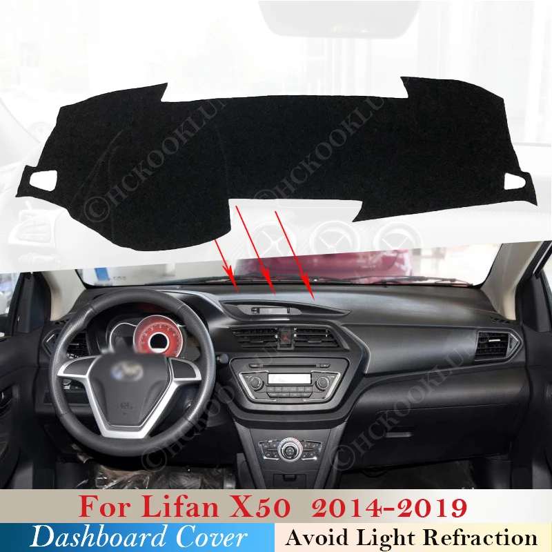 Polyester for Lifan X50 2014 2015 2016 2017 2018 2019 Sunshade Dashmat Carpet Car Accessories Dashboard Cover Protective Pad