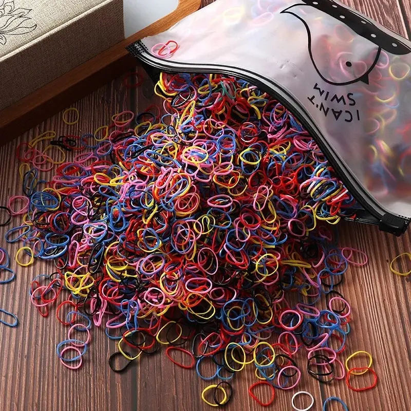 Kinder Gummibänder Kleine Einweg-Lederbezüge Krawatte Stirnbänder Mädchen Haarschmuck Koreanisches Haar Hohe Elastizität