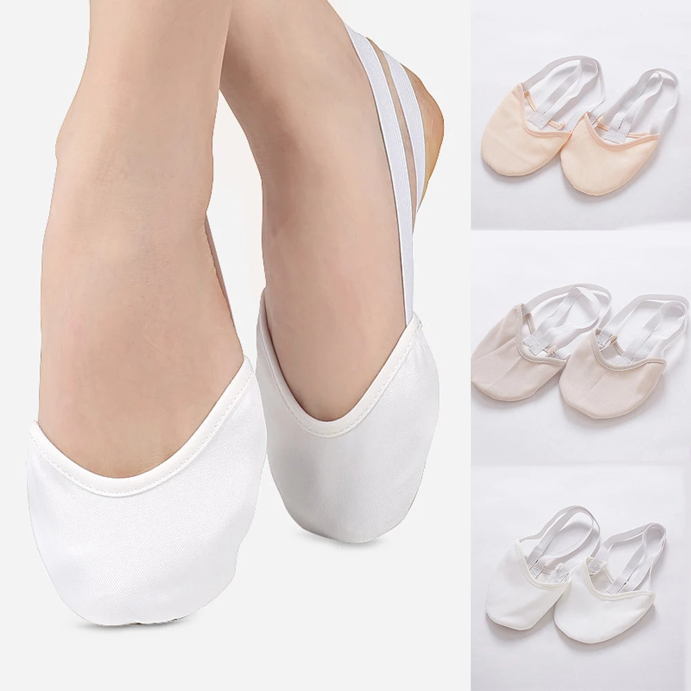 Rhythmic Gymnastics Ballet Shoes Soft Half Socks Ballroom Art Gym Socks Accessories Elastic Ballet Dance Shoes Gymnastics