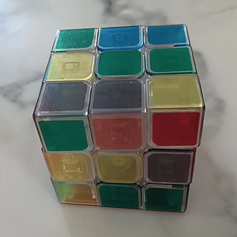 مكعب شفاف 3x3x3 سريع التحول ألعاب تعليمية دعابة الدماغ للأطفال بنين بنات Cubo Mágico Куبيك روبيك