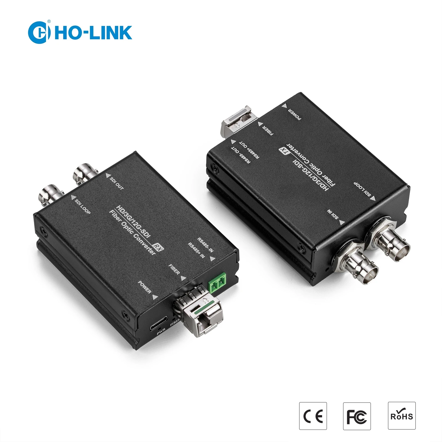 

4K 60HZ SDI Extender SM Single Fiber 10km LC Port DVB-ASI AES10 12G SDI Fiber Video Converter for Broadcast