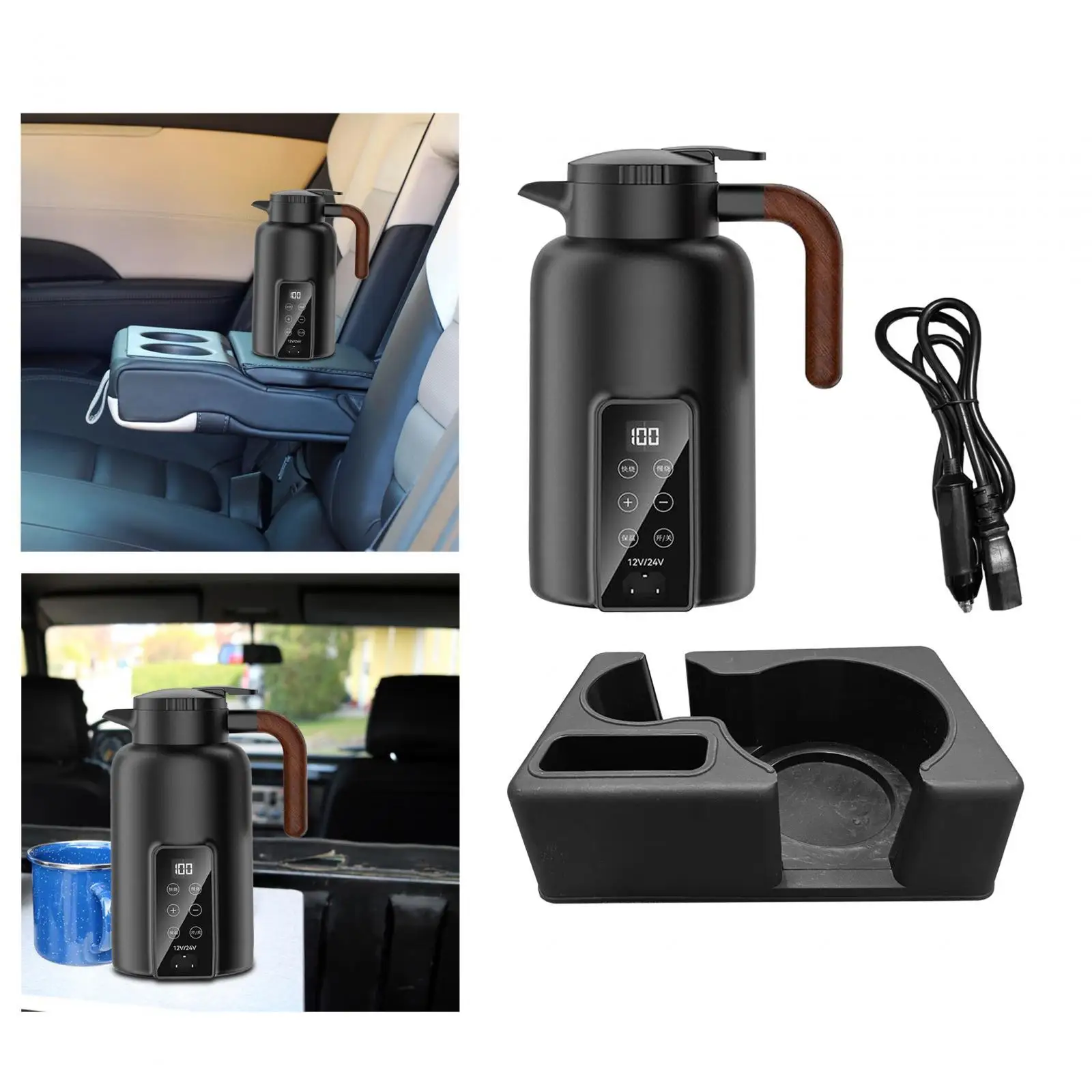 

Car Automatic Heating Kettle Heated Milk Electric Heat Water Cup