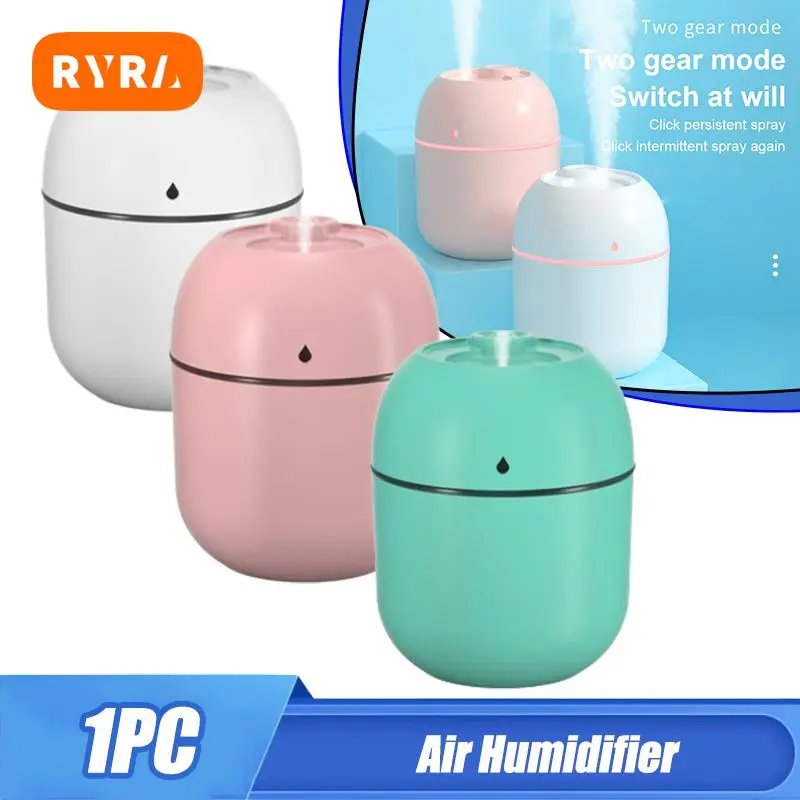 

5PCS Mini 220ML Air Humidifier USB Aroma Essential Oil Diffuser Humidificador for Home Car Office with LED Night Lamp Freshner