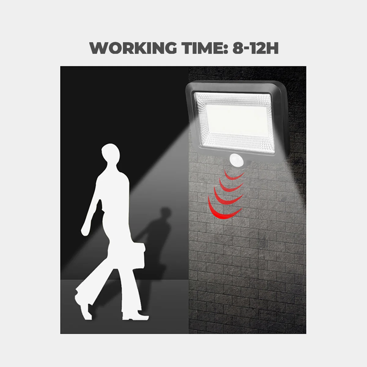 

120 COB Solar Wall Lamp IP65 Waterproof Motion Sensor Outdoor Lighting System Garden Fence Deck Courtyard Stairs Exterior Wall