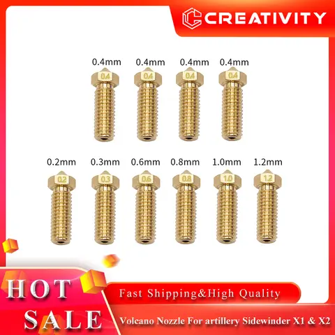 3D Printer Volcano Brass Nozzle Creativity