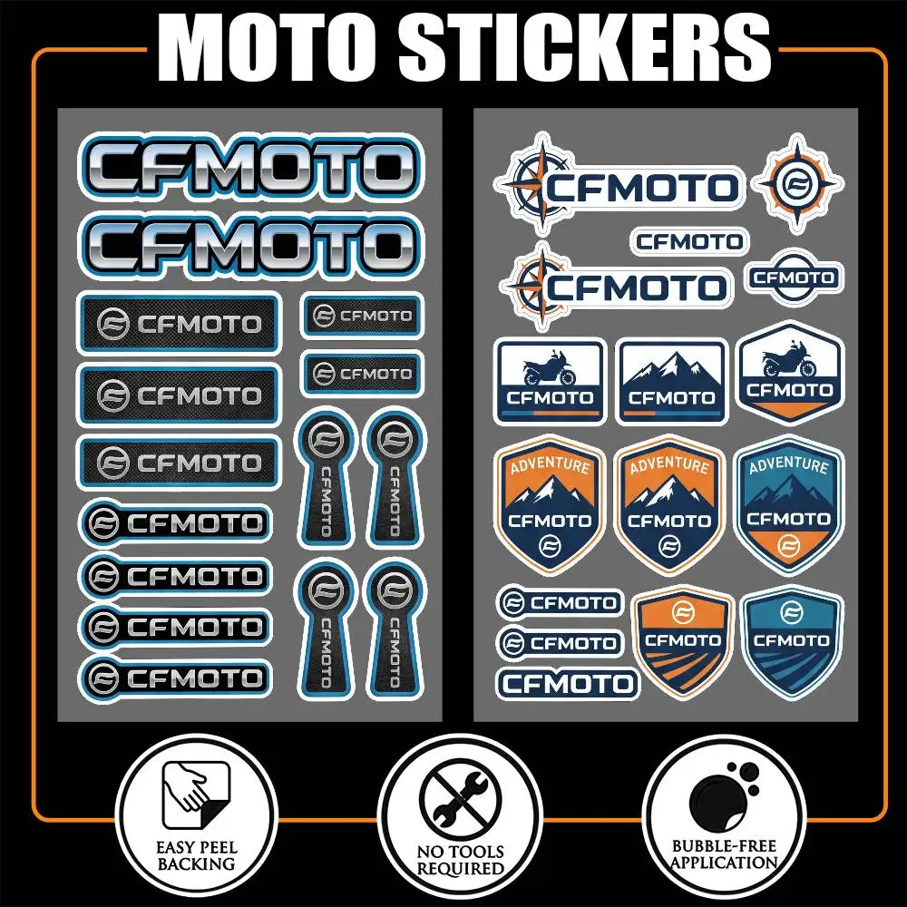 Adesivo Refletivo Impermeável de Alta Visibilidade para CFMOTO, Adesivo Protetor contra Arranhões para Carro, Moto, Capacete e Refrigerador