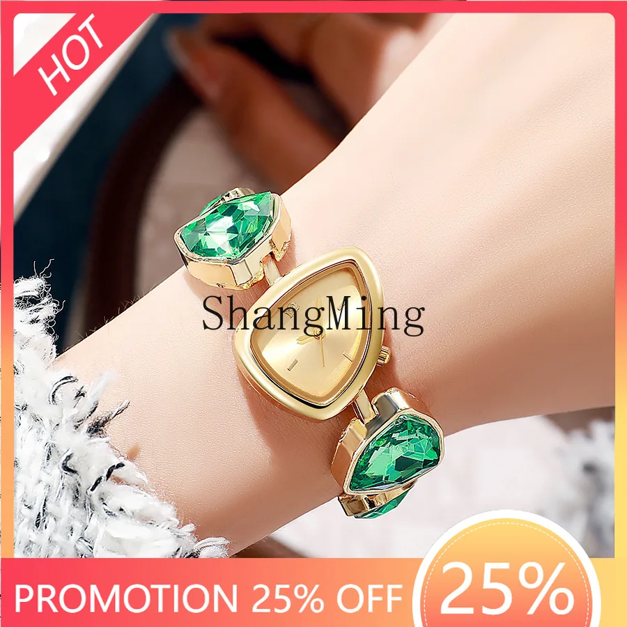 

DSA light luxury irregular watch crystal niche high value women's watch