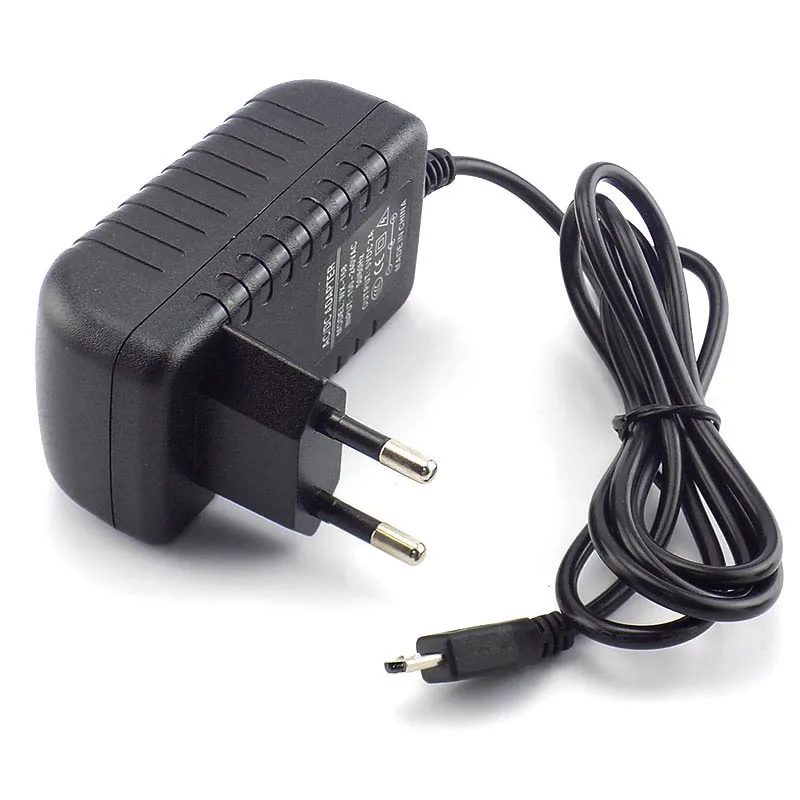 Adaptador de fonte de alimentação para câmera micro usb, ac para dc 5v 2a 2000ma, saída conversora para cctv iuput 100-240v eua/ue plug l19