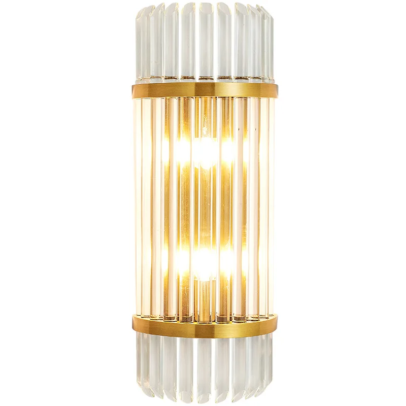 

Light luxury crystal wall lamp, bedroom bedside lamp, wall, simple