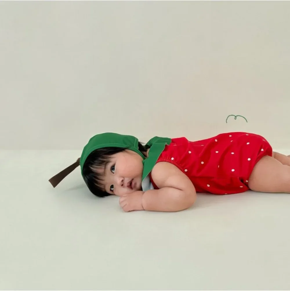 Vêtements d'été pour nouveau-né, nouvelle combinaison pour bébé, en forme de Fruit mignon, vêtements une pièce pour bébé garçon, 2025