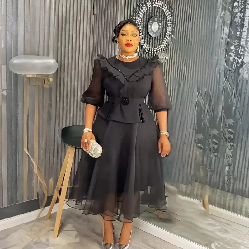 

Элегантное длинное платье Дашики Анкара в африканском стиле для женщин, большие размеры, турецкие наряды, мусульманское свадебное платье, африканская одежда