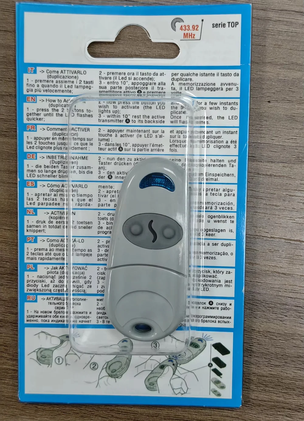 بوابة التحكم عن بعد ل CAME TOP 432NA TOP432NA TOP-432NA باب المرآب 1 قطعة-30 قطعة #1