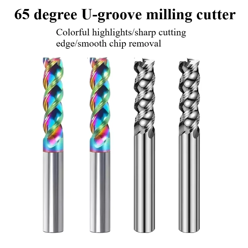 

SYS U Slot Carbide Endmill HRC65 3 Flute DLC Coating Tungsten Steen Milling Cutter 4mm 6mm 8mm 10mm 12mm CNC Tools for Aluminum