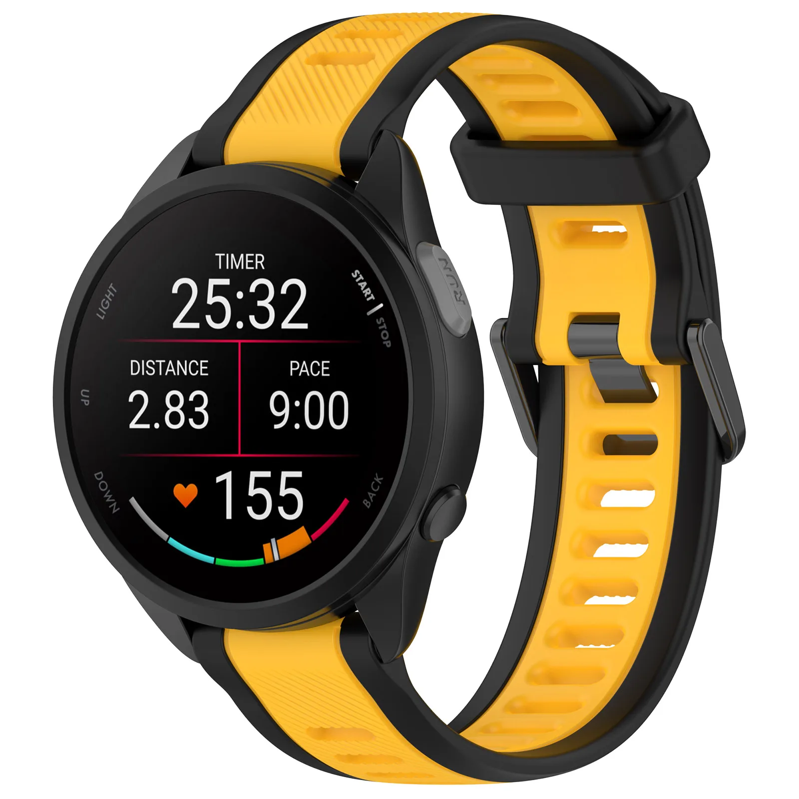 สายสมาร์ทวอท์ช18mm/20mm/22mm สำหรับ Garmin Forerunner 165 245 645 255 265S 265S venu 2 plus Vivoactive3สายคล้อง5 SQ2