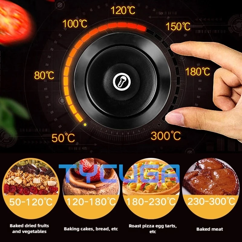 16" Electric Pizza Oven Baker Oven Single Layer &Double Stainless Steel Baking Machine Commercial Baking Oven Bake Bread Pancake