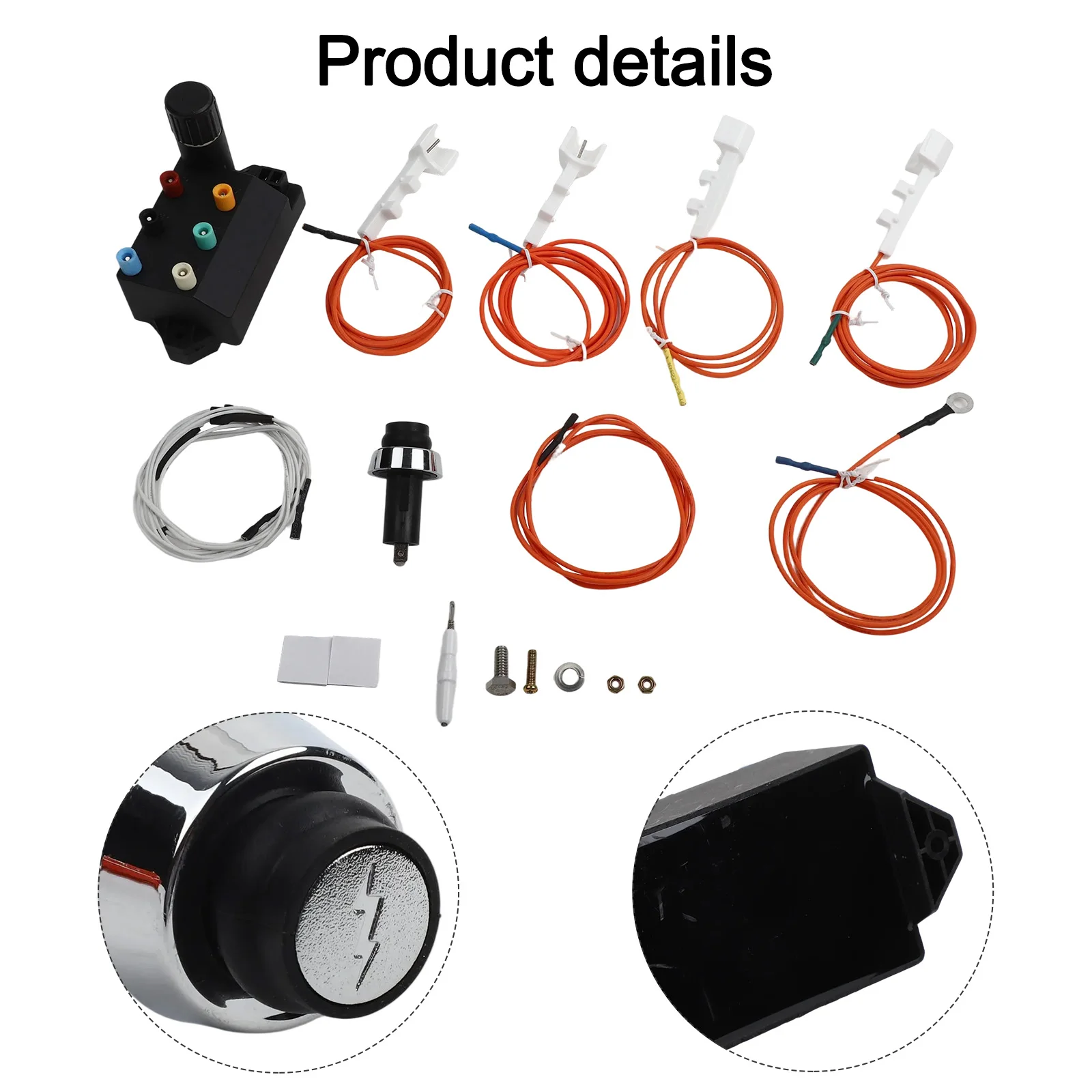 11 Pieces BBQ Grill Igniter Includes Ignition Module Includes Ignition Pins Includes Power Switch Sturdy Material