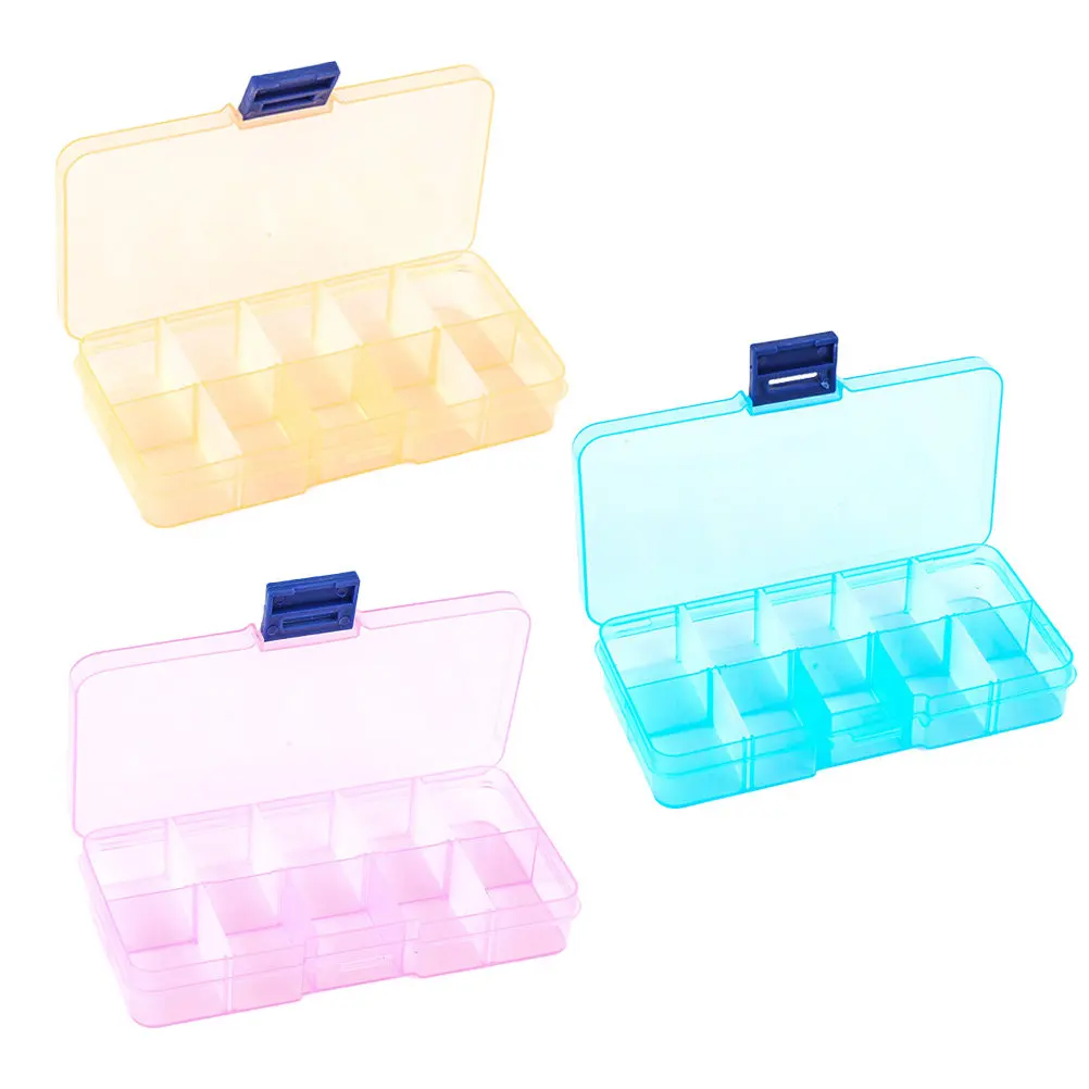 

3Pcs Premium Thickened Transparent Plastic Jewelry Storage Box Multi-Compartment Organizer for Necklaces Rings