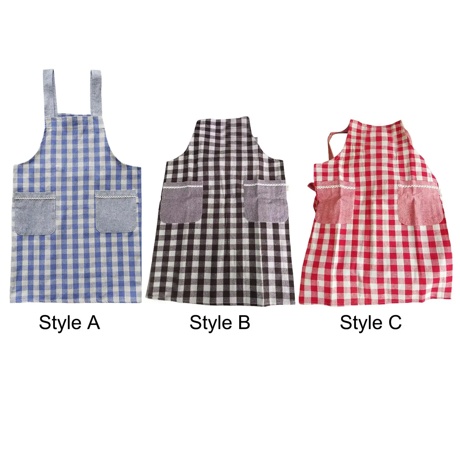 Chef Apron Bib Barista Apron Multifunction Waiter Waitress Apron Adjustable Unisex for Picnic Barbershop BBQ Household Catering