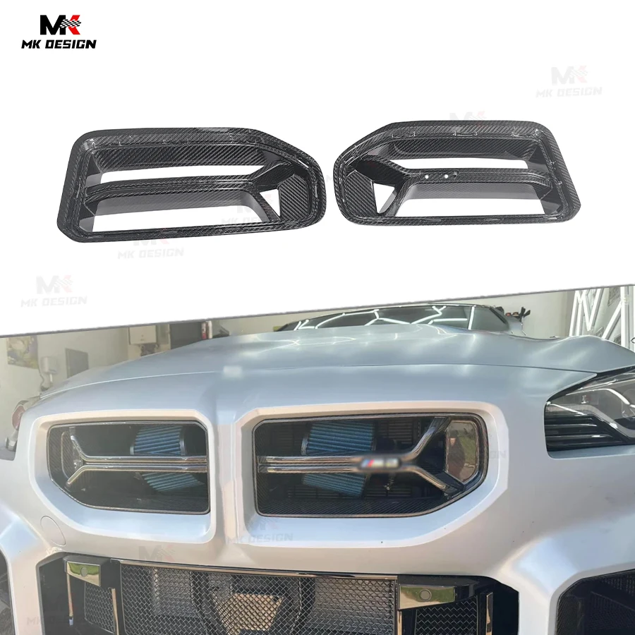 

Carbon Fiber CSL Style Front Bumper Grills Mesh Grille Kidney Grill for BMW M2 G87 2022-IN Front Air Vent Cover Trims Auto Parts