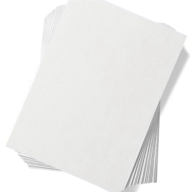 ABDE-1Set بالضغط البارد 50% قطن و140 رطل /300 جرامًا للمتر المربع ورق أبيض خالي من الأحماض ورق ألوان مائية ورق فني (10.63 × 7.68 بوصة)